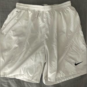 White Mens Nike Dri-Fit Shorts